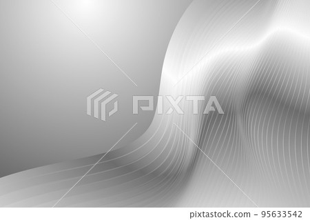 3D rendering silver gray wave motion lines texture texture background 95633542