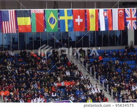 National flag of competition venue 95634573