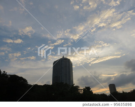 Landscape at dusk Landscape at dusk 95635898