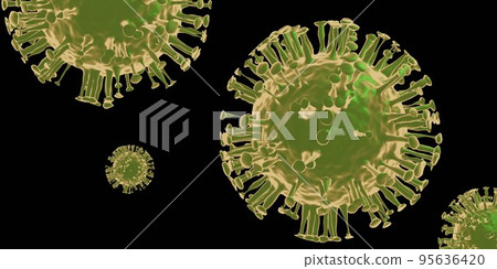 Coronavirus Covid-19 outbreak and coronaviruses influenza background as dangerous flu strain cases as a pandemic medical health risk concept with disease cell as a 3D render Coronavirus Covid-19 outbreak and coronaviruses influenza background as dangerous flu strain cases as a pandemic medical health risk concept with disease cell as a 3D render 95636420