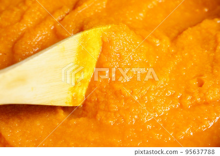 Zucchini caviar, homemade autumn preparations, with selective focus. Vegetable caviar. Zucchini caviar, homemade autumn preparations, with selective focus. Vegetable caviar. 95637788