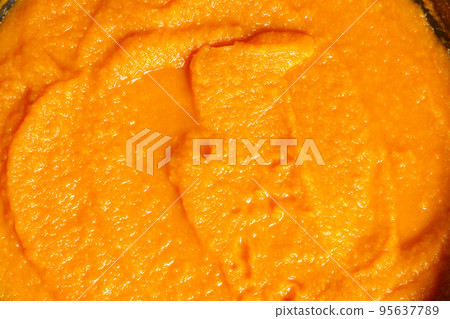Homemade, canned stewed vegetables. Homemade caviar from zucchini. Preparation. Texture Homemade, canned stewed vegetables. Homemade caviar from zucchini. Preparation. Texture 95637789