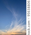 Sky and cloud for background sunset or sunrise  95638806