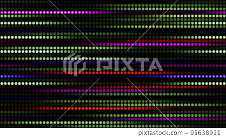 3D rendering amazing bright neon background of round lights 95638911