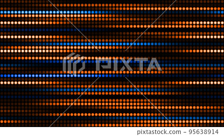 3D rendering amazing bright neon background of round lights 95638914