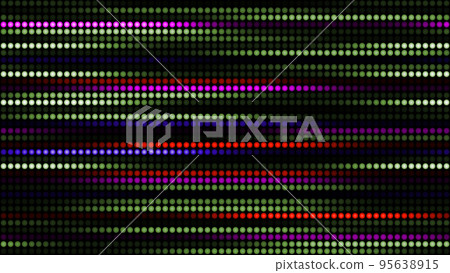3D rendering amazing bright neon background of round lights 95638915