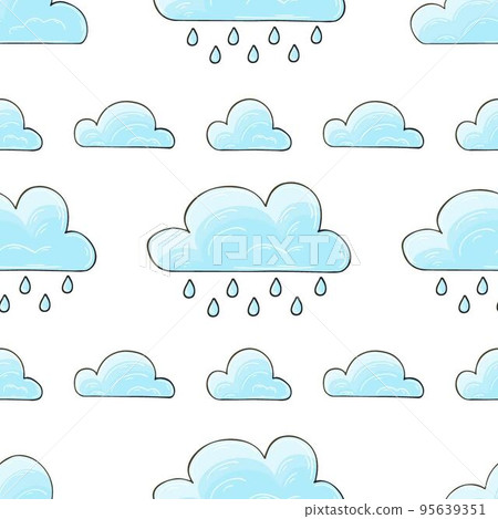 Autumn mood. Illustration in hand draw style. Seamless pattern 95639351