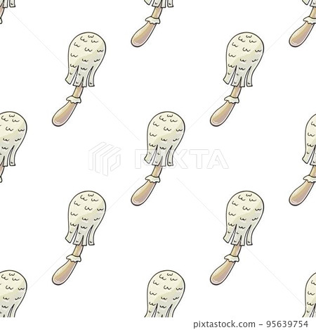 Autumn mood. Illustration in hand draw style. Seamless pattern Autumn mood. Illustration in hand draw style. Seamless pattern 95639754