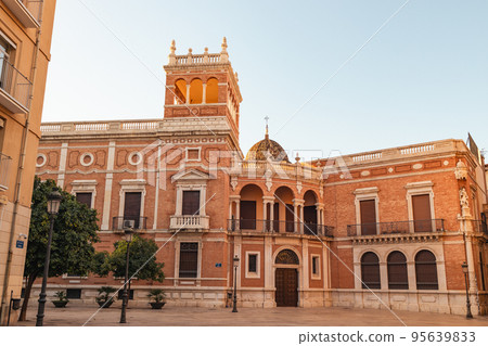 Historical architectural buildings in the old town of Valencia, Spain Historical architectural buildings in the old town of Valencia, Spain 95639833