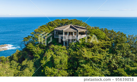 Senba Cliff Ropeway Ruins [Senba Observatory] Drone aerial photography 95639858