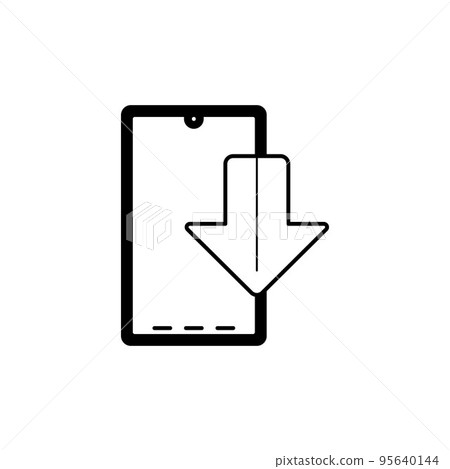 icon download via smartphone, download as necessary.  95640144