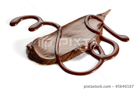 chocolate cream and sauce chocolate cream and sauce 95640187