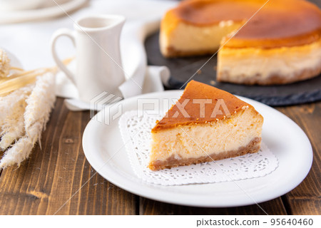 sliced baked cheesecake sliced baked cheesecake 95640460