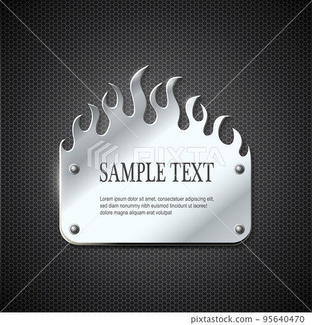 fire metal sign fire metal sign 95640470