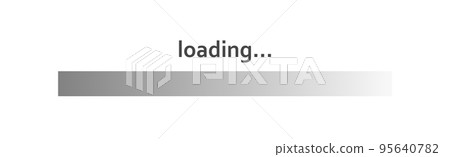 Download status scale, download progress on white background - Vector Download status scale, download progress on white background - Vector 95640782