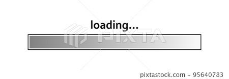 Download status scale, download progress on white background - Vector Download status scale, download progress on white background - Vector 95640783