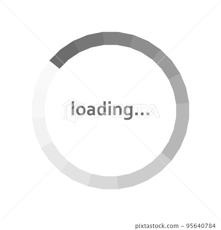 Circle scale download status, download progress on white background - Vector Circle scale download status, download progress on white background - Vector 95640784