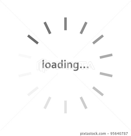 Circle scale download status, download progress on white background - Vector Circle scale download status, download progress on white background - Vector 95640787