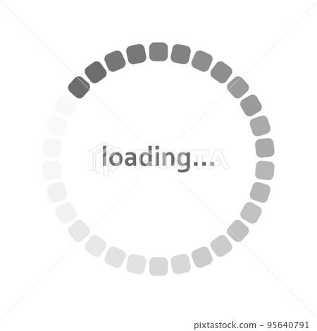 Circle scale download status, download progress on white background - Vector Circle scale download status, download progress on white background - Vector 95640791