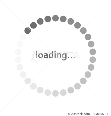 Circle scale download status, download progress on white background - Vector Circle scale download status, download progress on white background - Vector 95640794