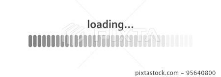 Download status scale, download progress on white background - Vector Download status scale, download progress on white background - Vector 95640800