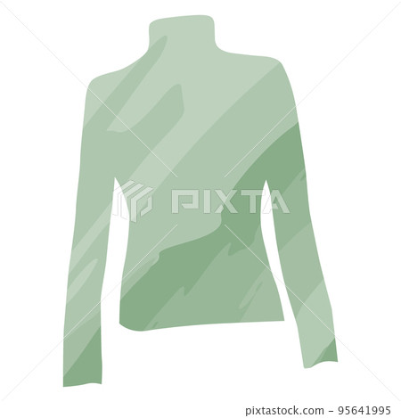 Warm soft wintery sweater in a watercolor manner with blur pattern in trendy green hues. Isolate Warm soft wintery sweater in a watercolor manner with blur pattern in trendy green hues. Isolate 95641995