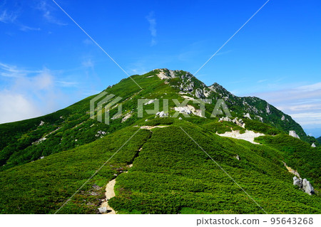 來自中央阿爾卑斯山池山林道路線的宇都木山 來自中央阿爾卑斯山池山林道路線的宇都木山 95643268