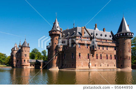 Summer landscape with a view of the ancient Castle De Haar Summer landscape with a view of the ancient Castle De Haar 95644950