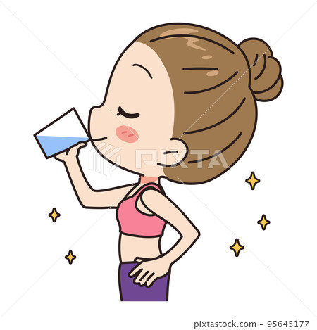 女人喝水上身 女人喝水上身 95645177