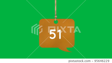 Image of 51 mails on green background Image of 51 mails on green background 95646229