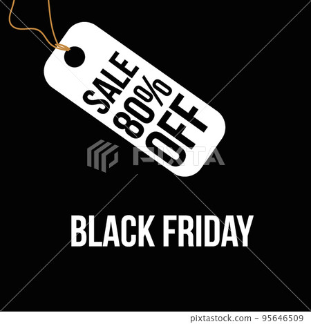 sale on a black friday, vector illustration 95646509