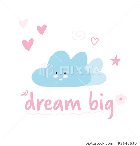 cute card sweet dreams, good night. dream big 95646639