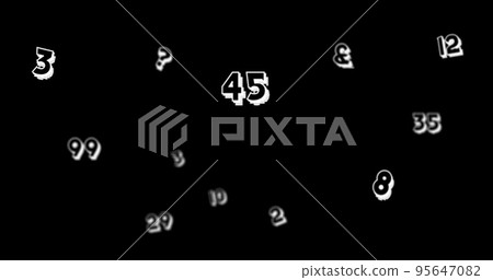 Illustration of multiple numbers and symbols... - Stock Illustration ...