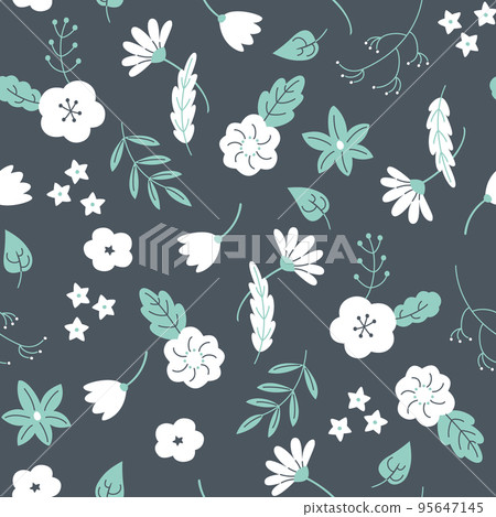 Botanical floral seamless pattern 95647145