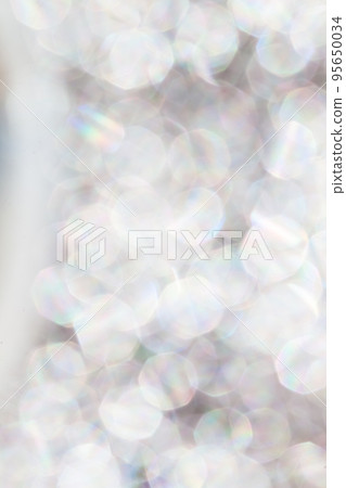 abstract White and gray with glitter, Bokeh circles 95650034