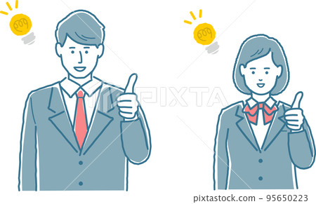 Student men and women making a nice pose 95650223