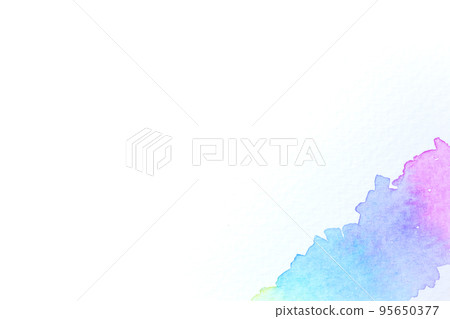 Abstract handmade watercolor.It is wet texture background with paint brushes on the white paper. Picture for design art work. 95650377