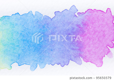 Abstract handmade watercolor.It is wet texture background with paint brushes on the white paper. Picture for design art work. Abstract handmade watercolor.It is wet texture background with paint brushes on the white paper. Picture for design art work. 95650379