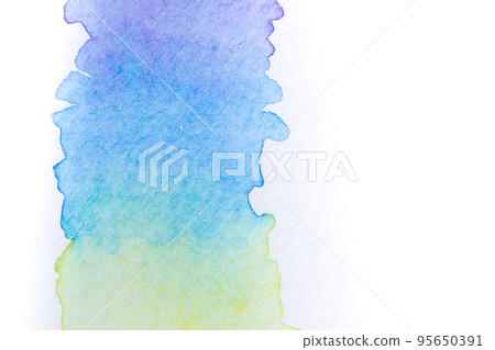 Abstract handmade watercolor.It is wet texture background with paint brushes on the white paper. Picture for design art work. Abstract handmade watercolor.It is wet texture background with paint brushes on the white paper. Picture for design art work. 95650391