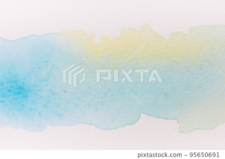 Abstract handmade watercolor.It is wet texture background with paint brushes on the white paper. Picture for design art work. Abstract handmade watercolor.It is wet texture background with paint brushes on the white paper. Picture for design art work. 95650691