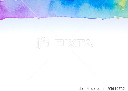 Abstract handmade watercolor.It is wet texture background with paint brushes on the white paper. Picture for design art work. Abstract handmade watercolor.It is wet texture background with paint brushes on the white paper. Picture for design art work. 95650732
