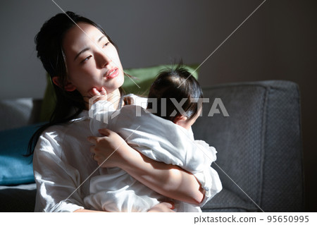 Tired image of one-op childcare in the living room 95650995