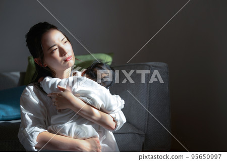 Tired image of one-op childcare in the living room 95650997