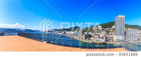 長崎縣廳展望台的全景[長崎市] 95651866