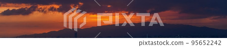Rokko Mountain Sunset Panorama @ Osaka 95652242