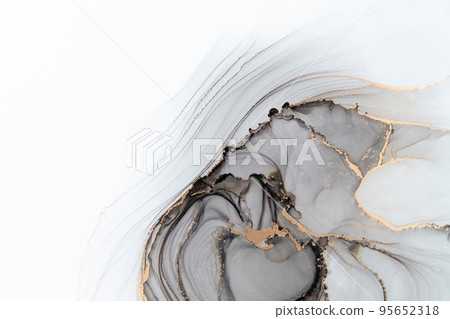 Marble ink abstract art from meticulous original painting abstract background Marble ink abstract art from meticulous original painting abstract background 95652318