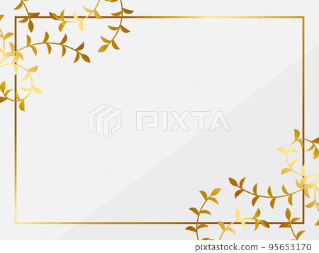 高級藤蔓背景水平位置白色和金色 高級藤蔓背景水平位置白色和金色 95653170