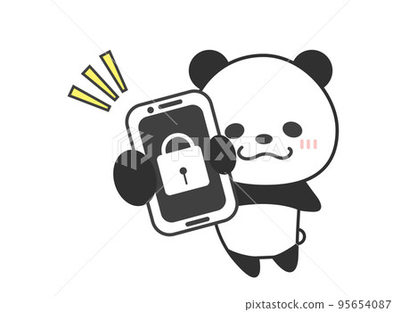 智能手機鎖熊貓 智能手機鎖熊貓 95654087
