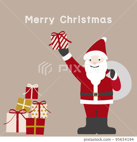 Santa Claus with a gift Santa Claus with a gift 95654194