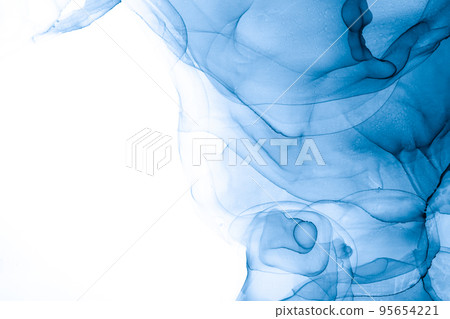 Marble ink abstract art from exquisite original painting for abstract background 95654221